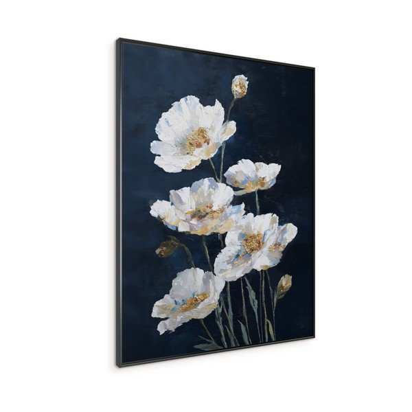 Dipinto stampato con cornice inclusa 60x80 cm White Poppies – Styler-image-3