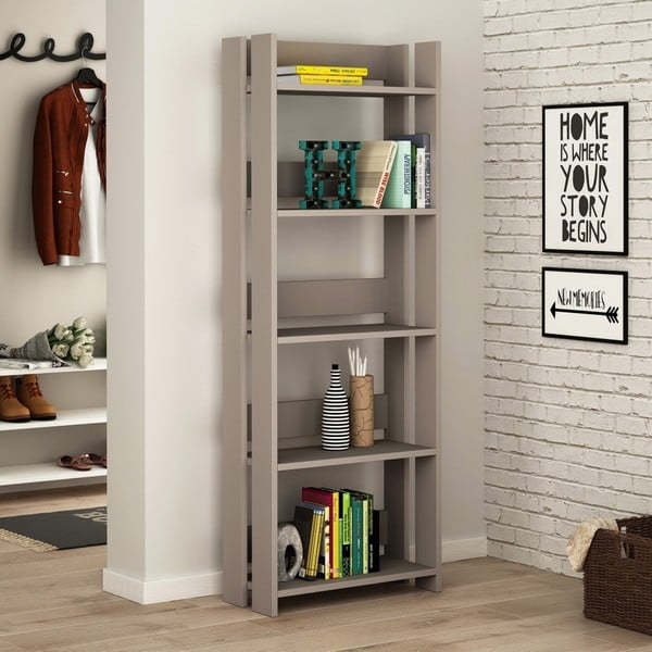 Libreria Massimo marrone chiaro - Decortie-image-1