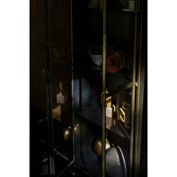 Vetrina in metallo color oro 64x184 cm Gertlush - Dutchbone-image-3