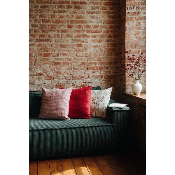 Federa con motivo natalizio 40x40 cm Mistletoe - Linen Tales-image-3