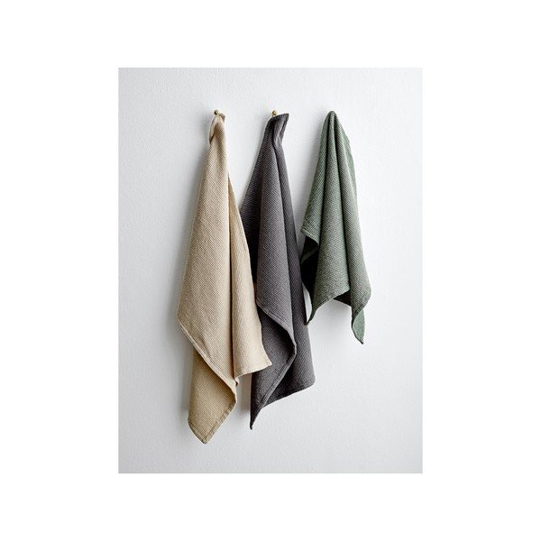 Strofinaccio in cotone beige, 50 x 70 cm Wafle Kitchen - Södahl-image-2