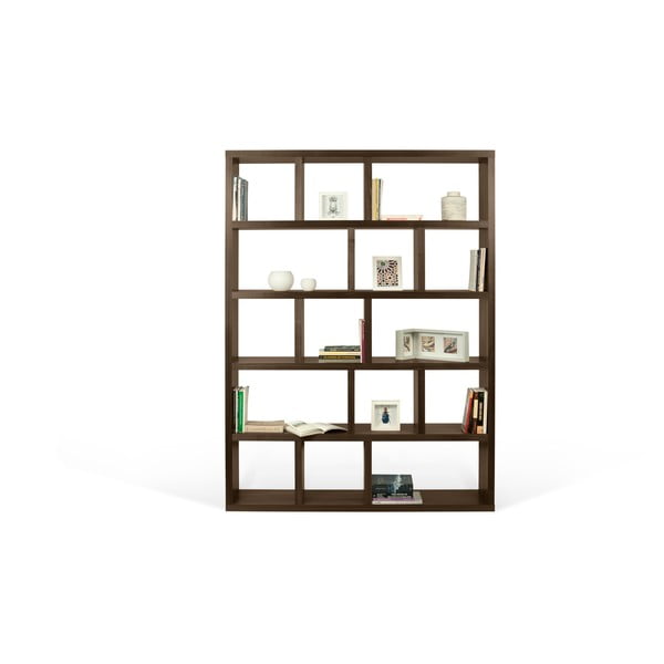 Libreria marrone effetto noce 150x198 cm Berlin - TemaHome-image-2
