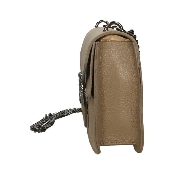 Borsa in pelle marrone e grigia - Chicca Borse-image-3