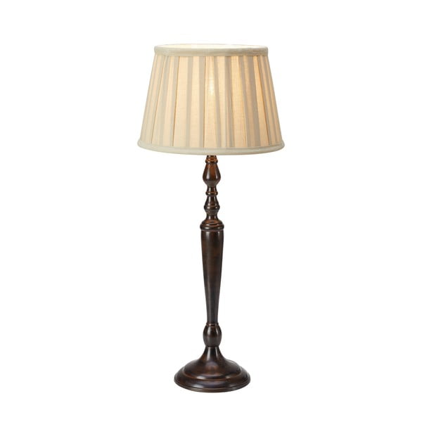 Lampada da tavolo in marrone scuro con paralume in tessuto (altezza totale 60 cm) Chocolat – Markslöjd