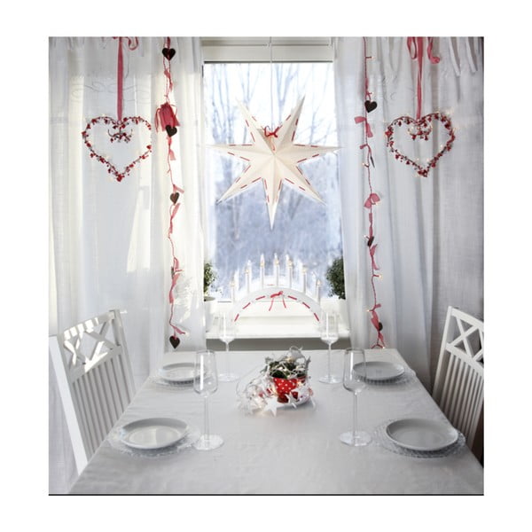 Decorazione luminosa natalizia bianca, ø 60 cm Vira - Star Trading-image-2