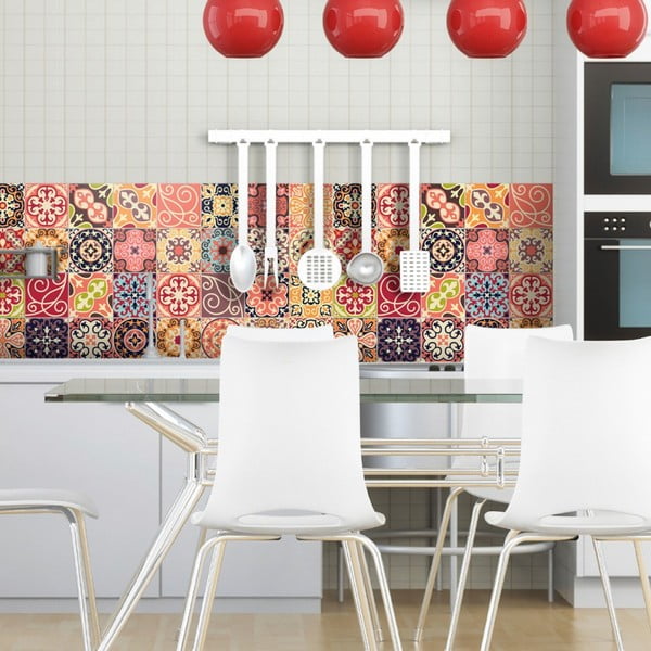 Set di 30 adesivi murali decorativi, 15 x 15 cm La Valette - Ambiance-image-1