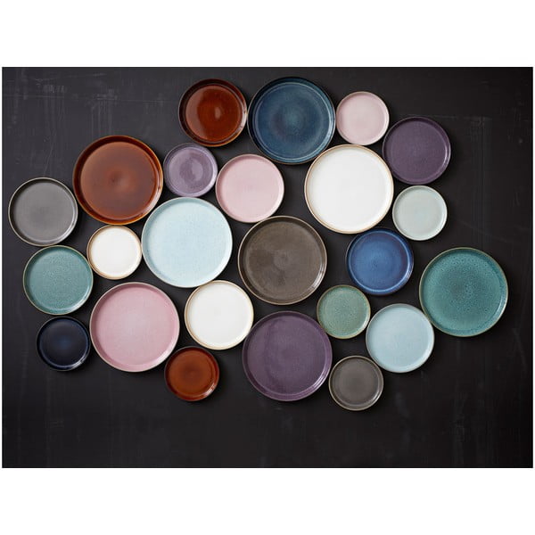 Piatto da dolce nero/blu in gres ø 17 cm Gastro Dark Blue/Black – Bitz-image-1