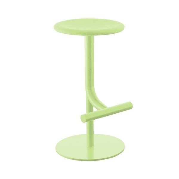 Sedia da bar Tibu verde chiaro, altezza 60/77 cm - Magis