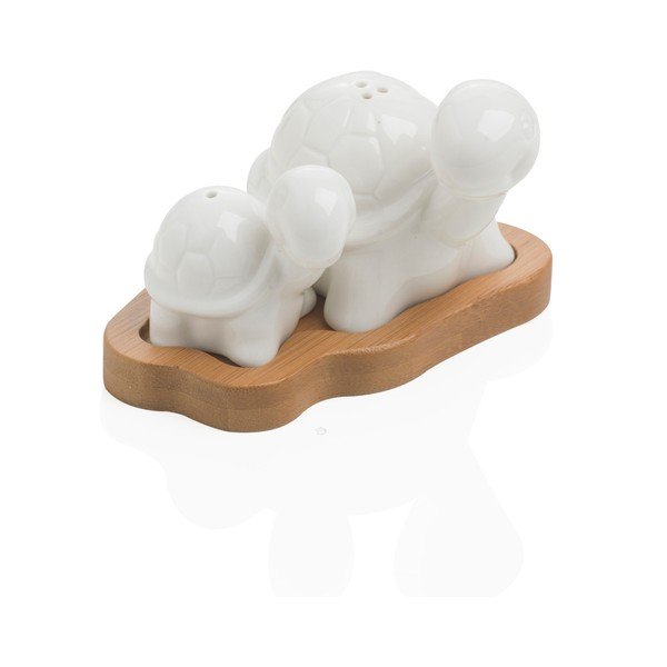Sale e pepe con vassoio Turtle - Brandani
