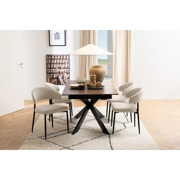 Tavolo da pranzo pieghevole in ceramica 90x210 cm Irwine - Actona-image-1