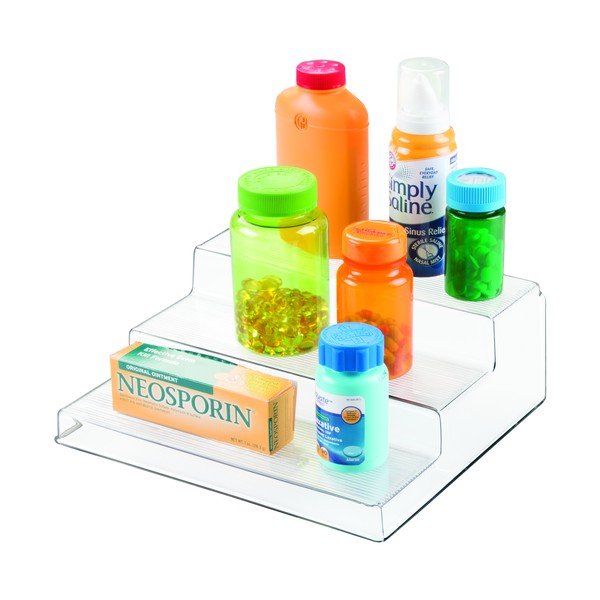 Supporto da cucina trasparente a 3 livelli , 22 x 25,5 cm Linus - iDesign-image-4