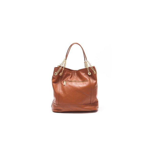 Kožená kabelka Tote 2089 Cognac-image-3