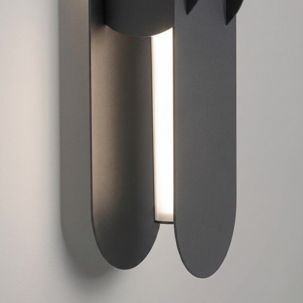 Lampada da parete LED nera in metallo CHAIN – Thoro-image-4