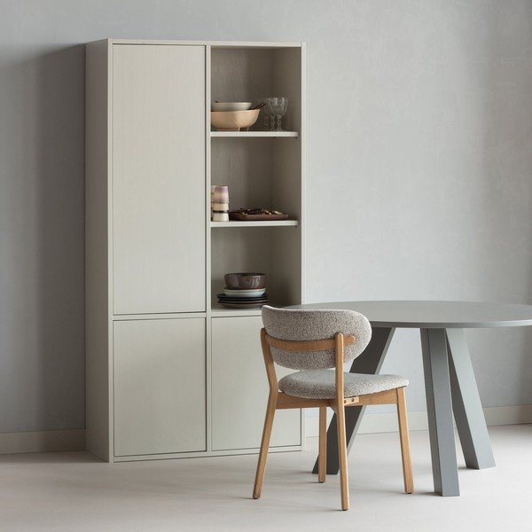 Tavolo da pranzo rotondo in rovere massiccio ø 129 cm Rhonda – WOOOD-image-1