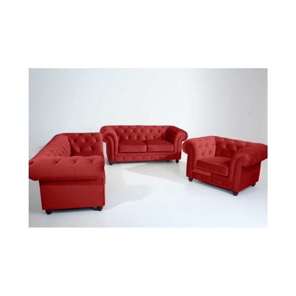 Divano Orleans Velvet rosso mattone, 216 cm - Max Winzer-image-3