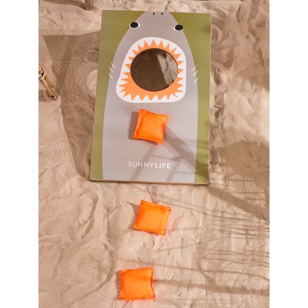 Set hrací desky a sáčků na hru cornhole Sunnylife Shark Attack-image-1