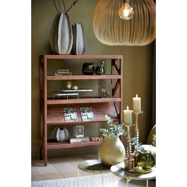 Contenitore decorativo in vetro color oro Mirina - Light & Living-image-1