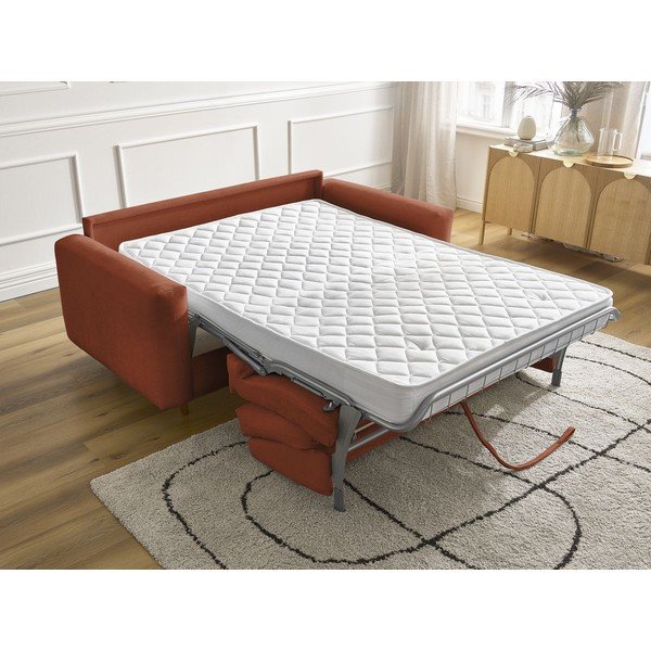 Divano arancione per il riposo quotidiano/allungabile 220 cm Cocoone – Bobochic Paris-image-1