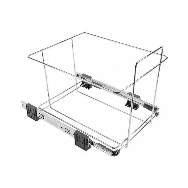 Cestino per la spazzatura in plastica grigio per raccolta differenziata/incorporabile 42+42 l Ecofil – Elletipi-image-4