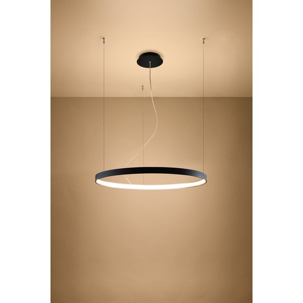 Lampadario LED nero in alluminio ø 78 cm RIO – Thoro-image-3