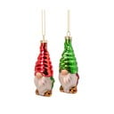 Decorazioni per albero di natale in set in vetro fatte a mano 2 pz ø 4 cm Gonk – Sass & Belle