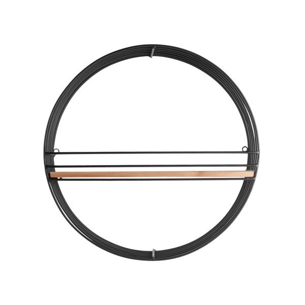 Mensola a muro nera Round - Leitmotiv-image-1