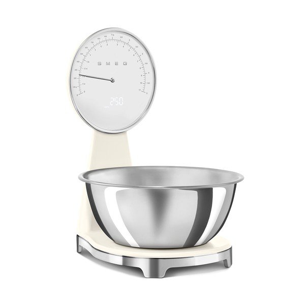 Bilancia da cucina digitale color crema in plastica – SMEG