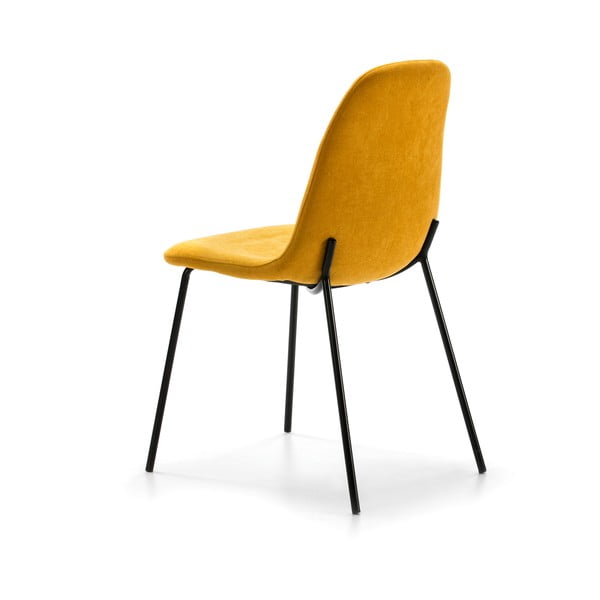 Set di sedie da pranzo gialle 4 pz Renne - Marckeric-image-2