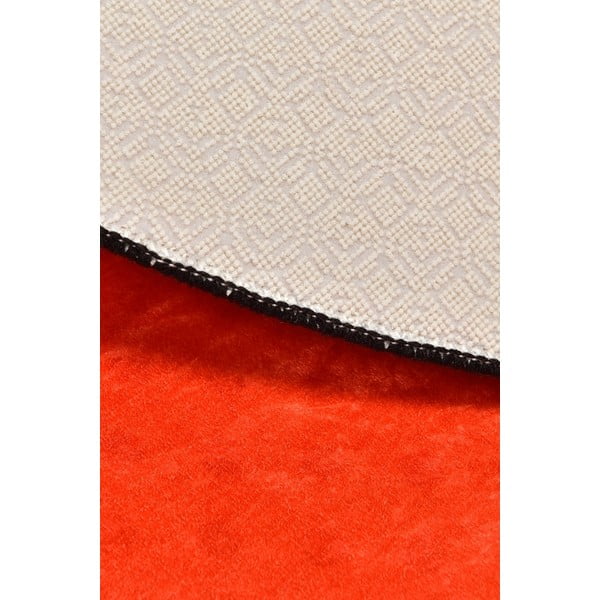 Tappeto arancione antiscivolo per bambini , ø 140 cm Basketball - Conceptum Hypnose-image-1