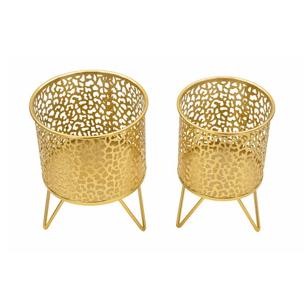 Set di 2 piedistalli per piante in metallo ø 16 cm altezza 20 cm Piny - Mauro Ferretti-image-2