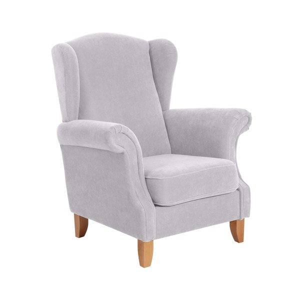 Poltrona grigio chiaro Verita Velor - Max Winzer
