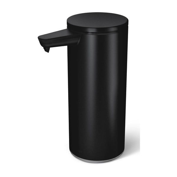 Dispenser di sapone in acciaio touchless nero opaco da 266 ml - simplehuman