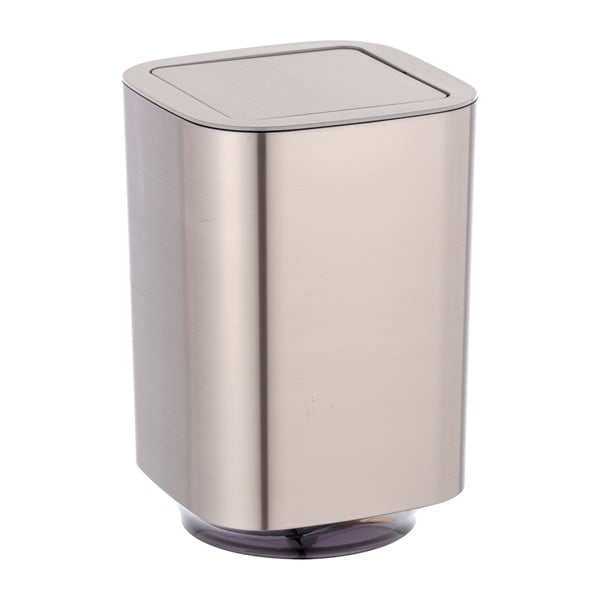 Cestino in plastica argento lucido 5,5 l Auron - Wenko-image-1