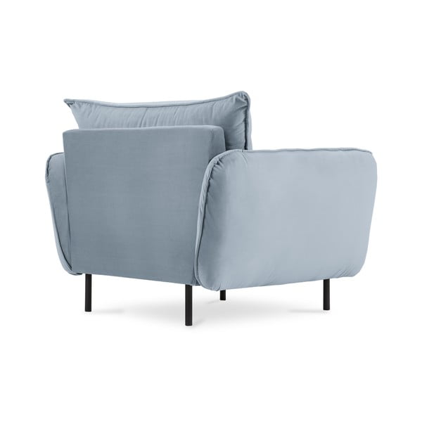 Poltrona in velluto azzurro Vienna - Cosmopolitan Design-image-3