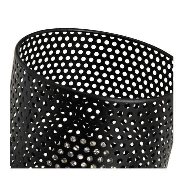 Lampada da tavolo nera con paralume in metallo (altezza 20 cm) - Casa Selección-image-3