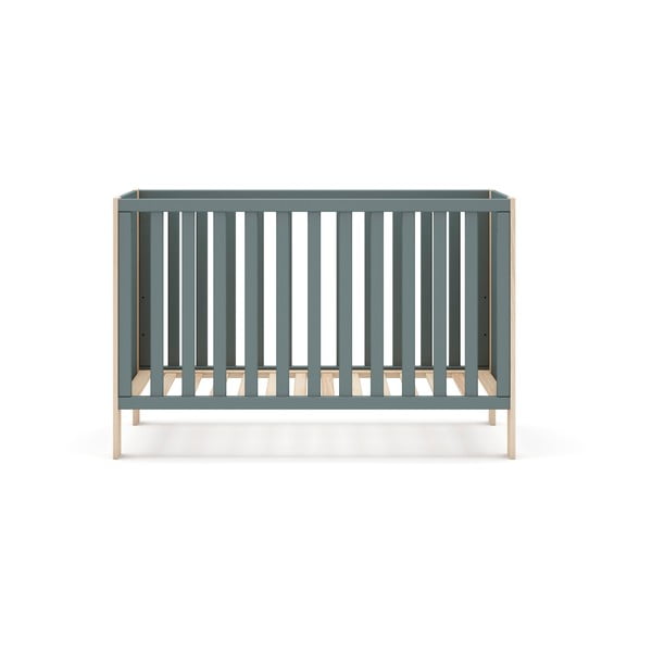 Lettino di colore naturale/verde polveroso 60x120 cm Esteban – Marckeric-image-2