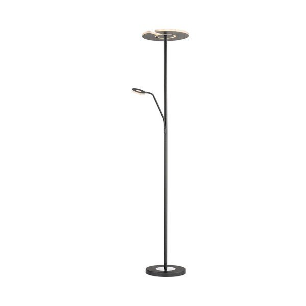 Lampada da terra con intensità regolabile nera (altezza 180 cm) Dent – Fischer & Honsel-image-2