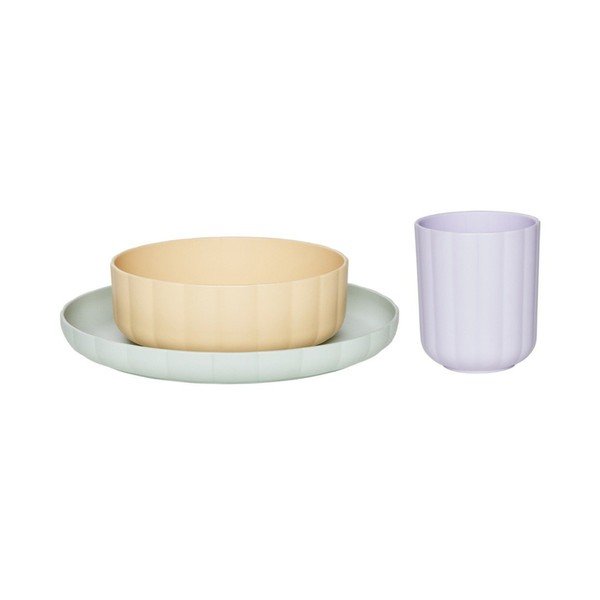 Set da pranzo per bambini in plastica 3 pz Pullo – OYOY Mini