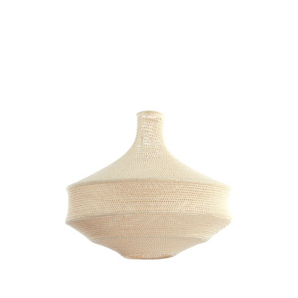 Lampadario color crema con paralume in tessuto ø 60 cm Viggo - Light & Living