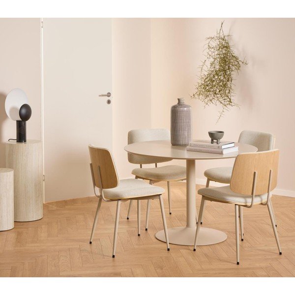 Sedia da pranzo color crema Owen - Actona-image-1