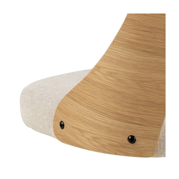 Sedia da pranzo beige/di colore naturale Lucy – Actona-image-3