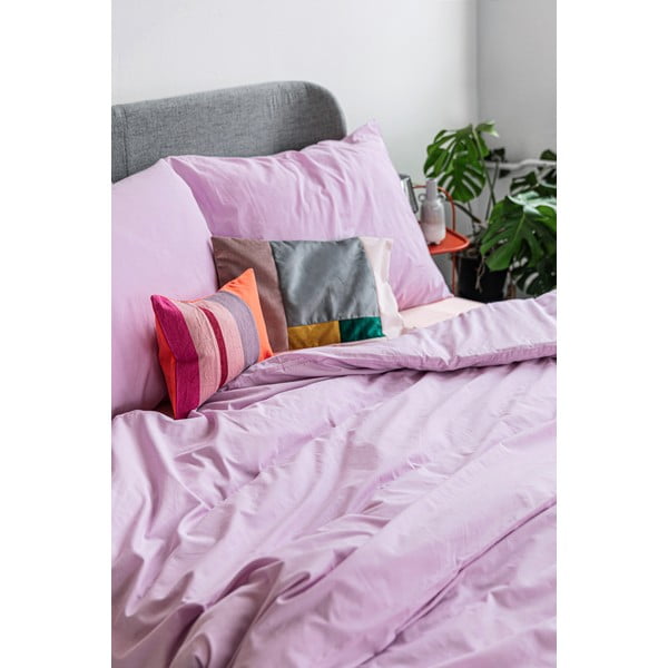 Lenzuola in cotone viola lavanda per letto singolo , 140 x 200 cm - Bonami Selection-image-4