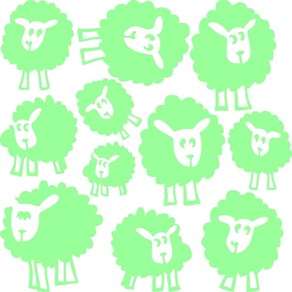 Adesivo luminoso Fanastick Sheeps - Ambiance-image-1