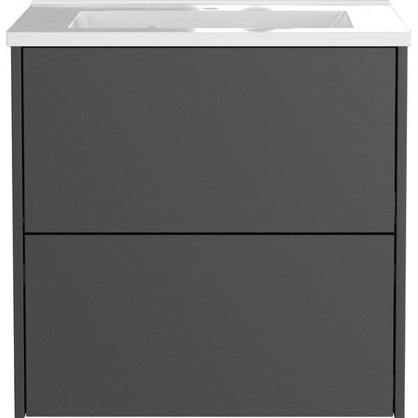 Mobile da lavabo color antracite opaco da appendere 61x61 cm Bodera – Germania-image-2