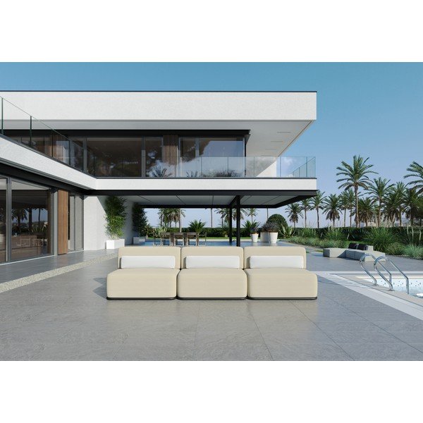 Modulo divano da giardino beige (parte centrale) Straw - Sit Sit-image-1