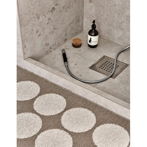 Passatoia da interno/esterno marrone/beige 70x240 cm Hugo Walnut Linen – Pappelina-image-3