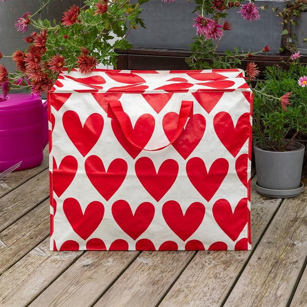 Scatola per abiti in plastica riciclata 58x28x48 cm Hearts - Rex London-image-1