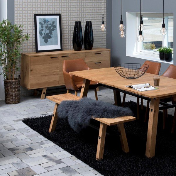 Cassettiera a due ante e 3 cassetti Stoccolma - Actona-image-1