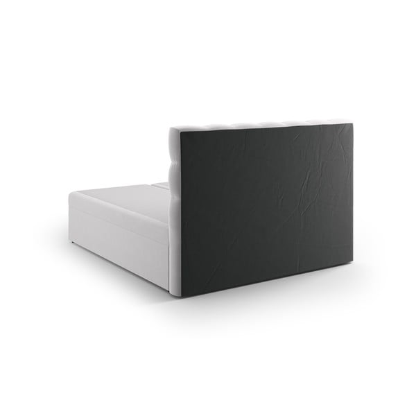 Letto boxspring grigio chiaro con contenitore 180x200 cm Bali - Cosmopolitan Design-image-2