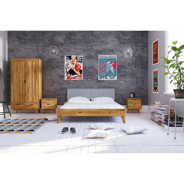 Armadio in rovere 90x180 cm Greg - The Beds-image-4